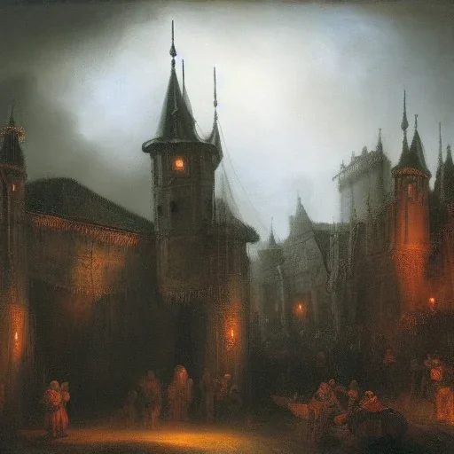 Rembrandt magic castle rain