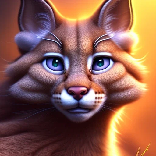 cute fluffy caracal sticker design, natural lighting, path traced, highly detailed, high quality, digital painting, by don bluth and ross tran and studio ghibli and alphonse mucha, artgerm