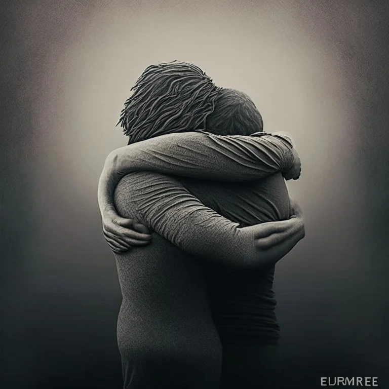 embrace without people