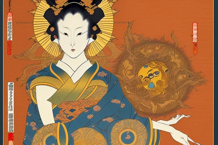 Goddess of the Sun, ukiyo-e