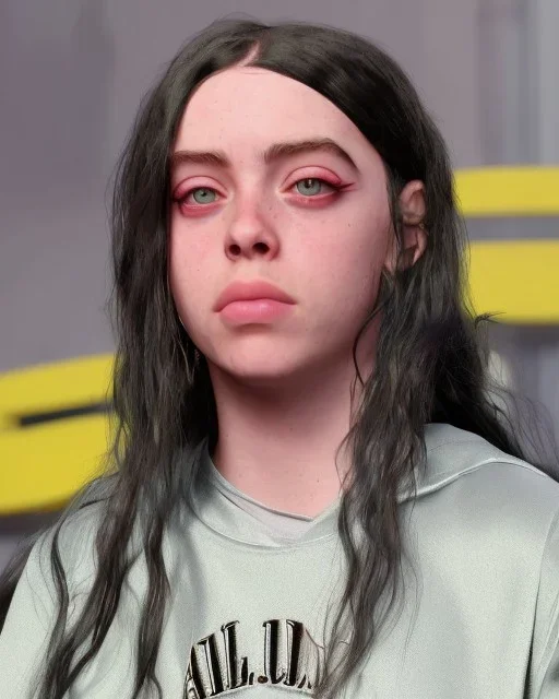 Billie Eilish, clip, photorealistic, 8k