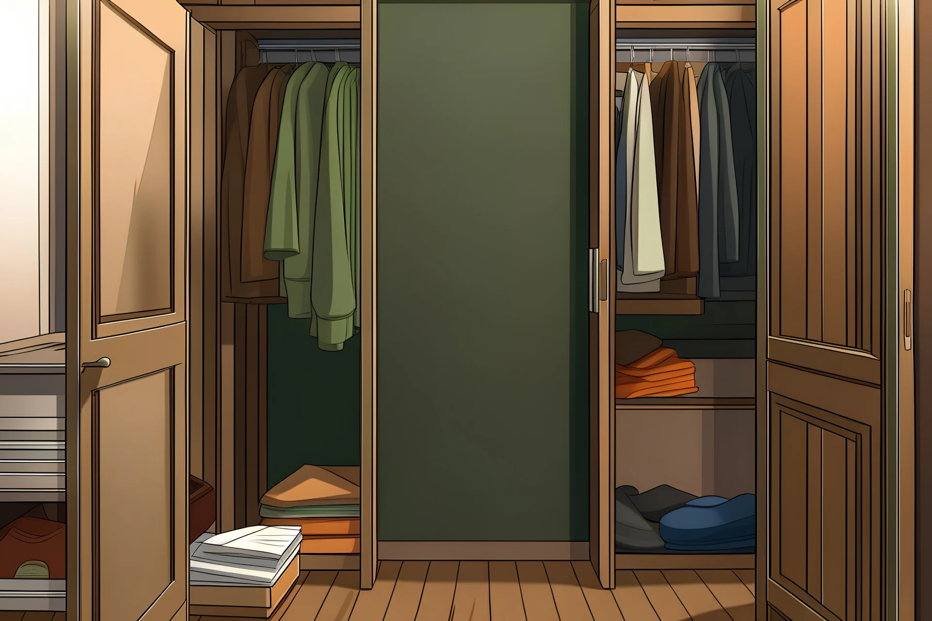 animated picture of an empty closet