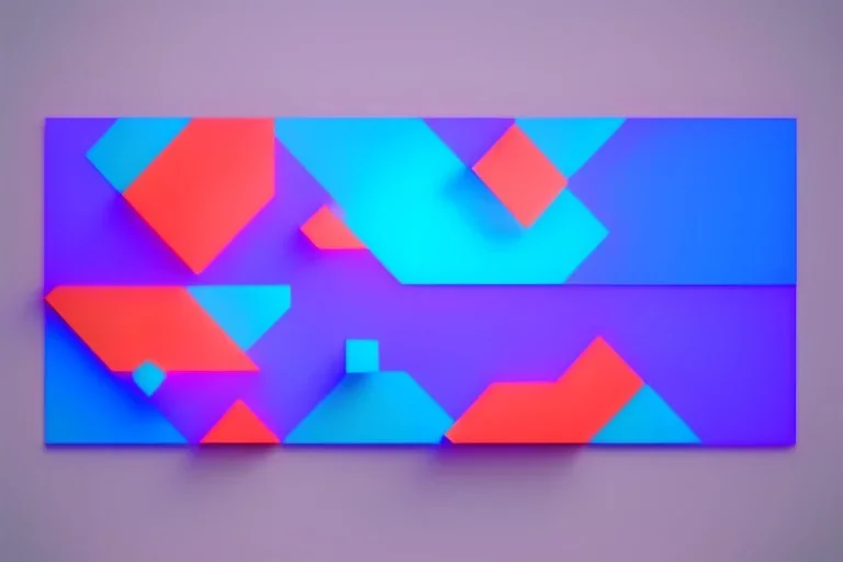 background geometric installation abstract rgb 3D