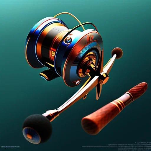 Fishing reel high resolution