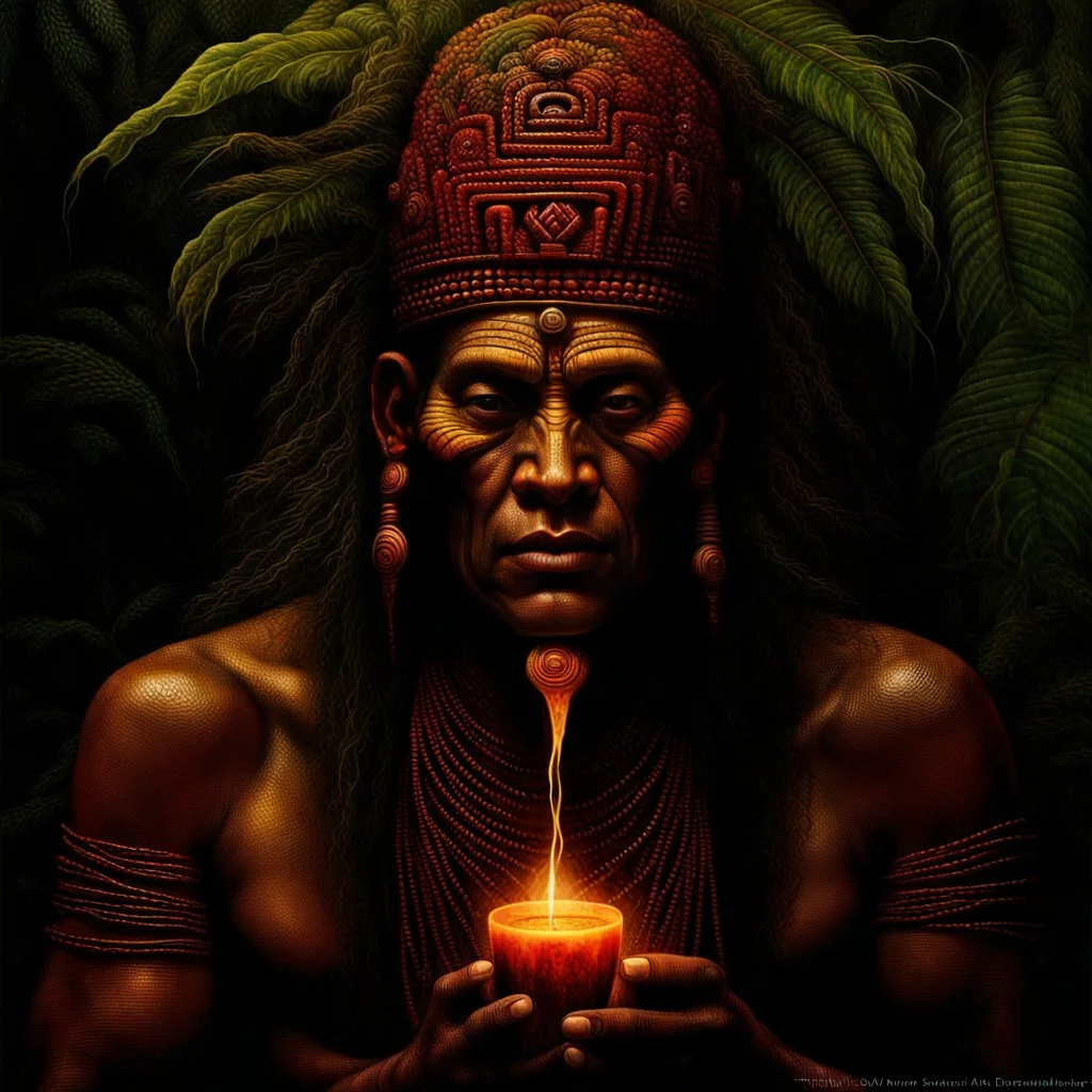 *A thousand years ago, deep in the darkest jungles of the amazon, the ancient Incas discovered the mystical vibe. They grew up, a sacred psychoactive, hallucinogenic drink. The holy Ayahuasca.*** By Tomasz Alen Kopera, Dariusz Zawadzki, Andreja Peklar, Ivan Shishkin, ultra detailed, ultra realistic, a masterpiece, polished, crisp quality. Modifiers: elegant intricate masterpiece photorealistic beautiful hyperrealistic high definition crisp quality ornate Tomasz Alen Kopera ultra HD © Crystaldel