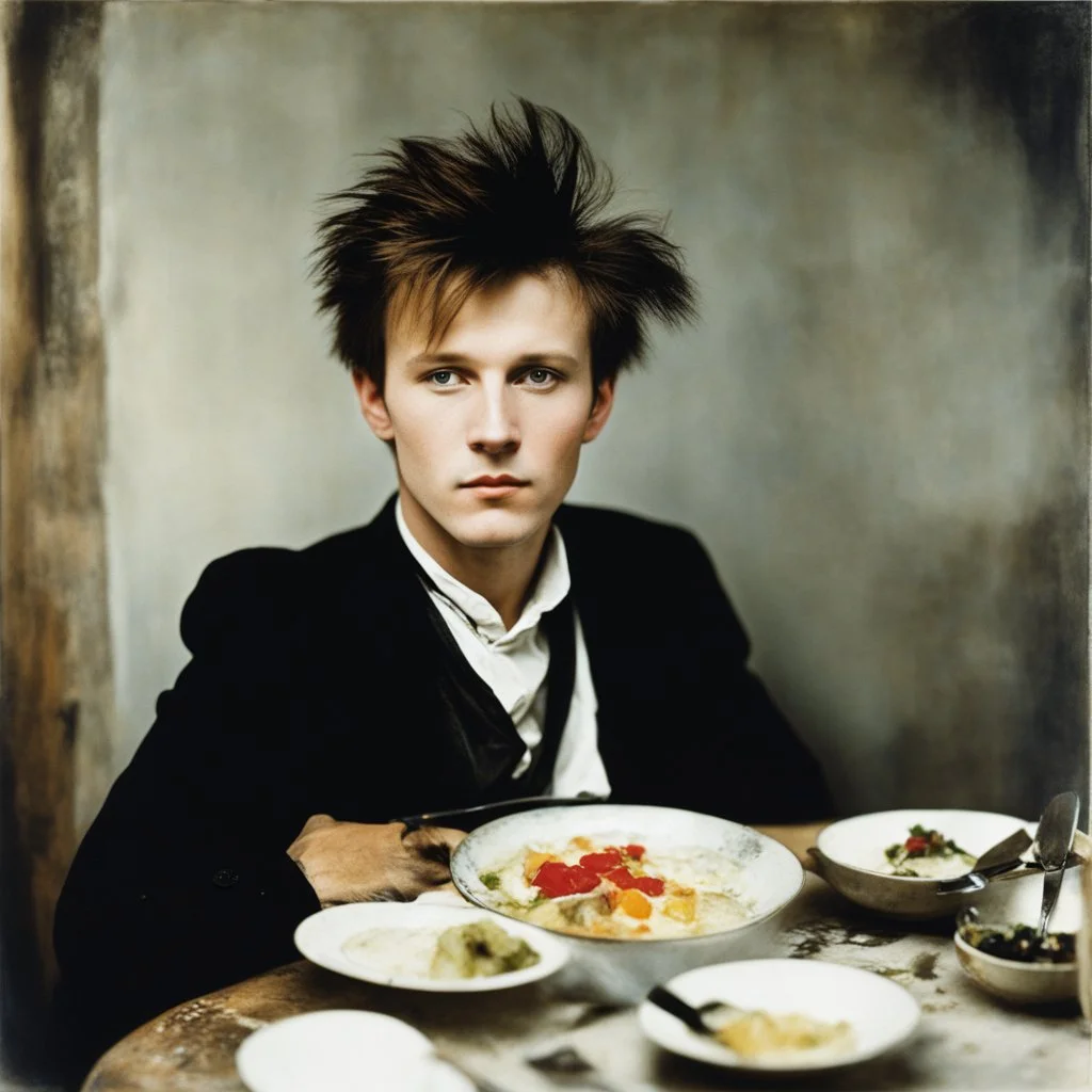 Color picture, eating in a restaurant: Biographie, photographie et citations de Arthur Rimbaud. Jean Nicolas Arthur Rimbaud est un poète français (1924)