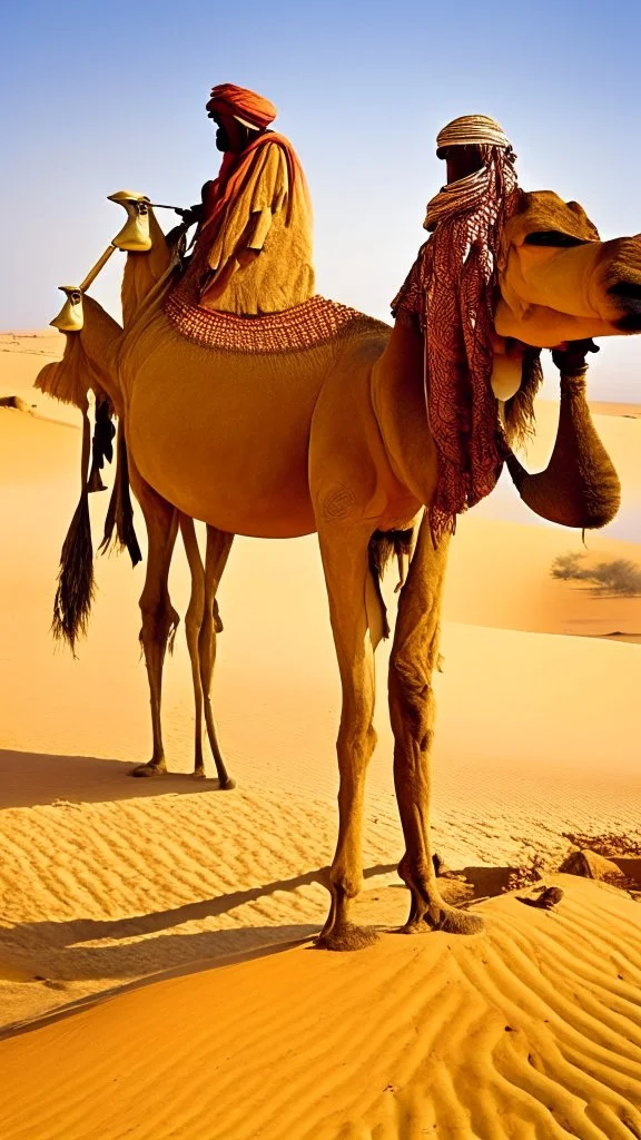 Africa, camel and desert, farmers