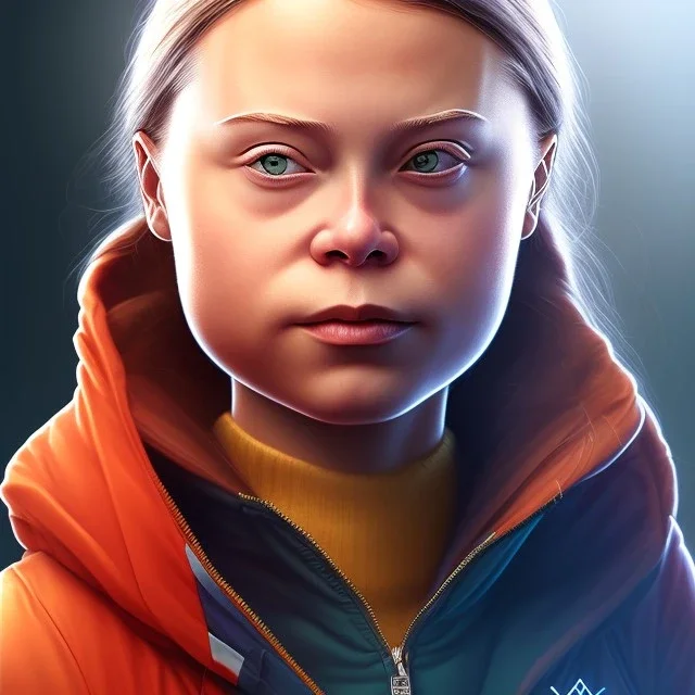  Greta Thunberg by artgerm