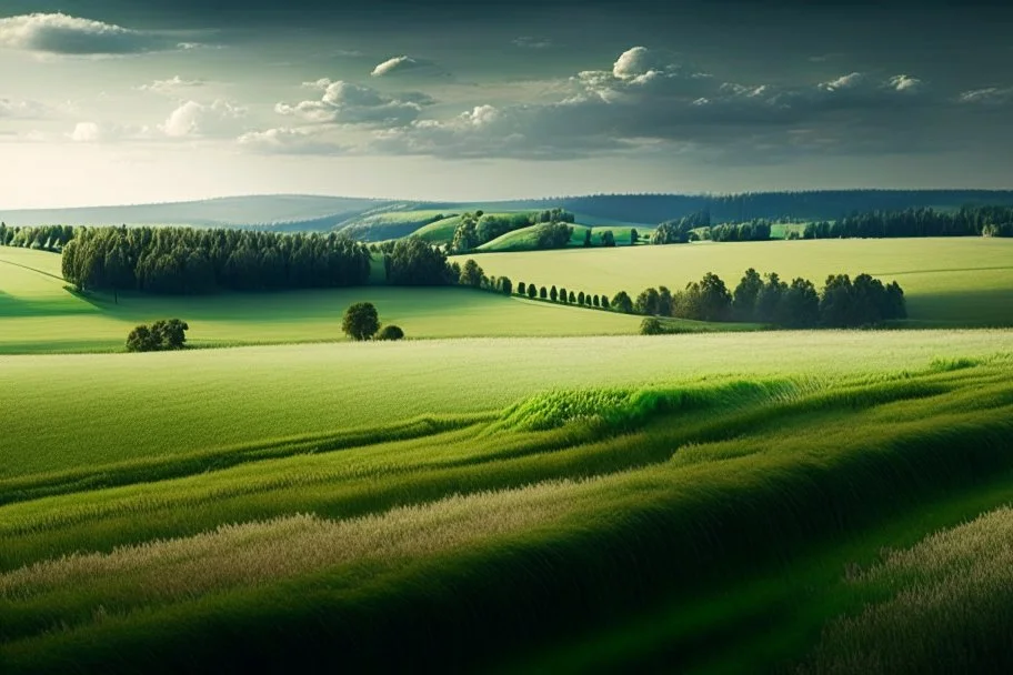 fields and forest and grassy flatlands