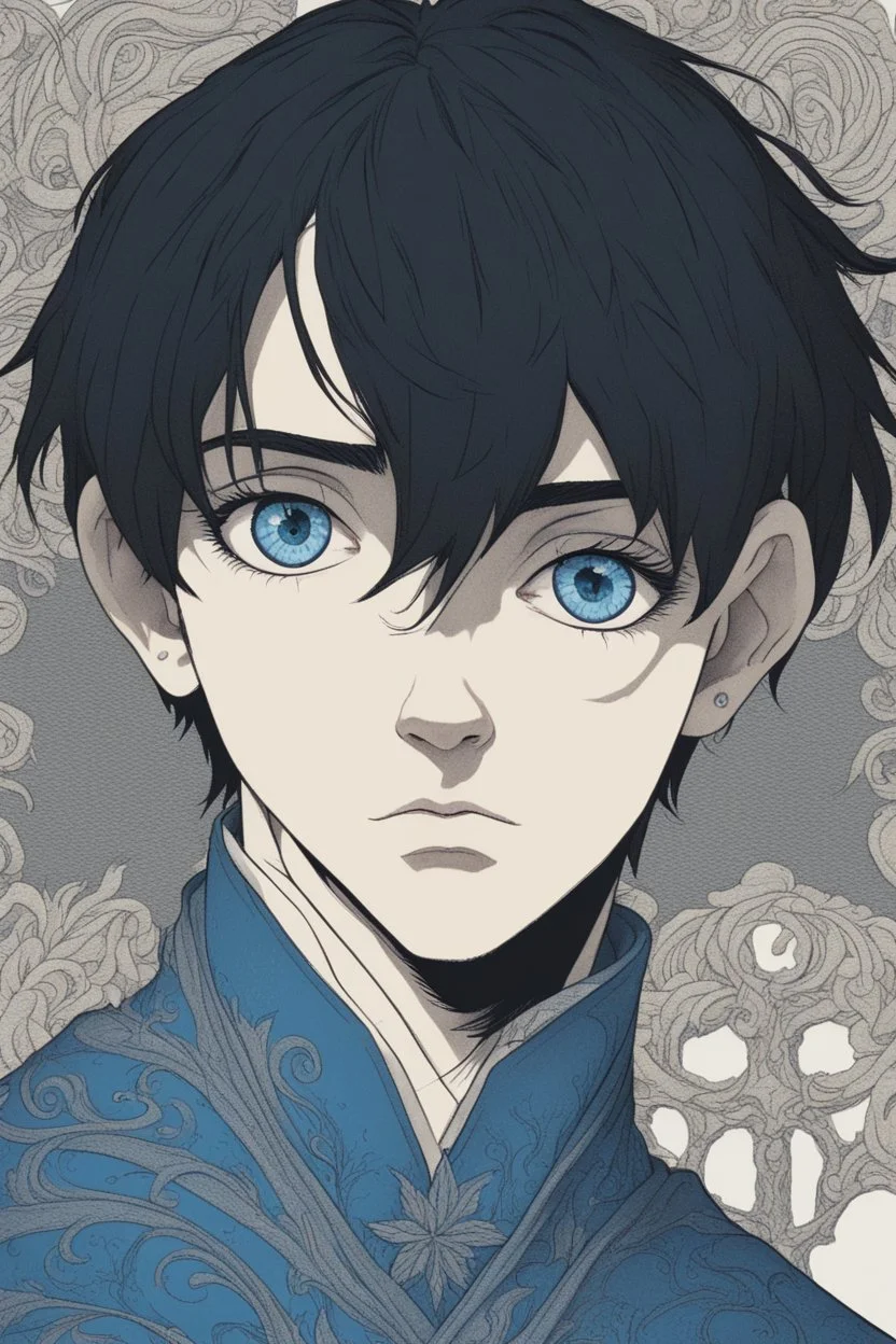 black hair freckles blue eyes young wizard beardsley