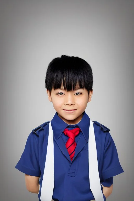 6 year old asian schoolboy in school uniform portrait, epic colour treatment, cinematic colour treatment, meticulously intricate perfectly symmetrical extremely detailed, pixiv daily ranking, pixiv, extreme depth of field, artstation, spectacular details, volumetric lighting, masterpiece, cinematic, Hollywood production, 8k resolution, high definition, max octane render, vivid colors, max resolution, max perfectionism, realistic composition, professional photography