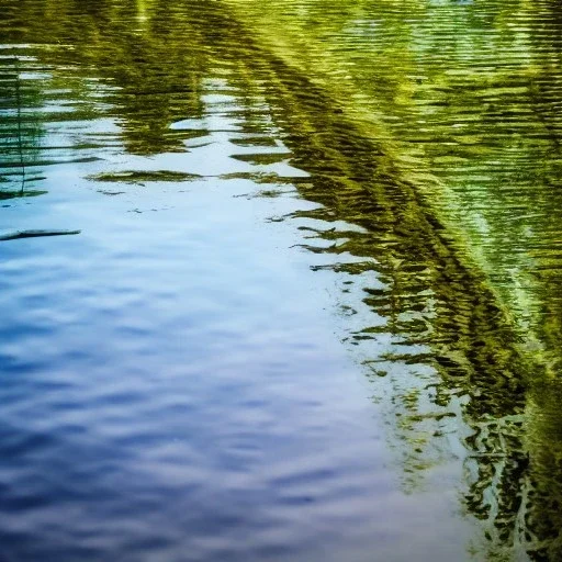 Reflection of plants in pool of water, nature photography, calm, Zen, soft lighting