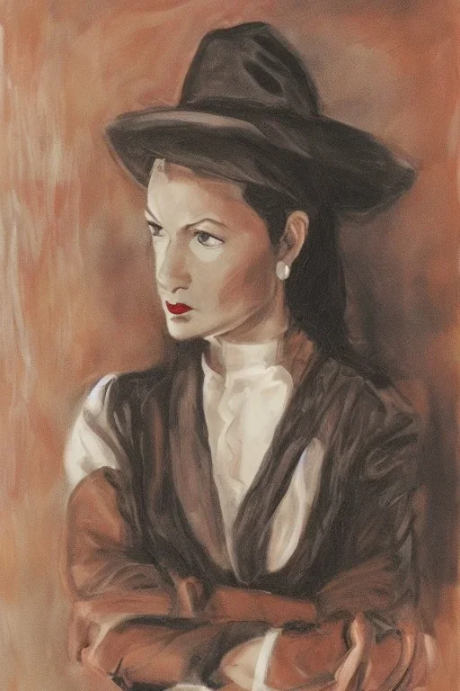 Portrait lady, full body shot, full-color medium shot, style of Dead Poet's Society