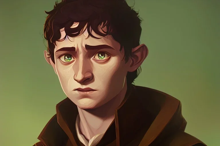 Portrait of Frodo by Jake Bartok