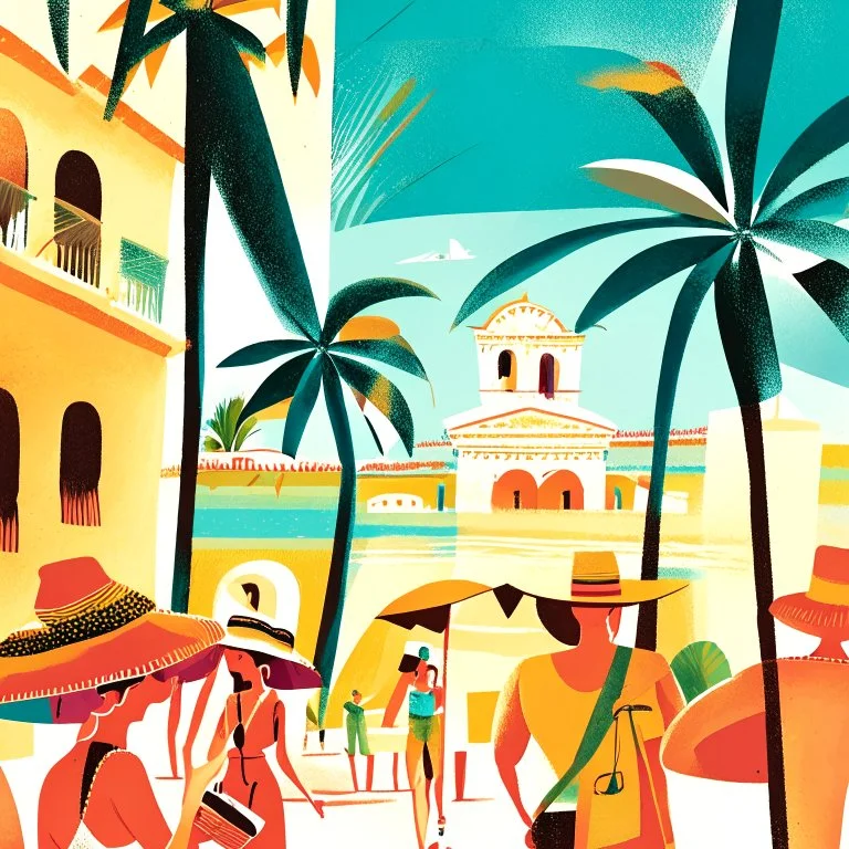 Ilustración de revista 'El Turista' de turismo