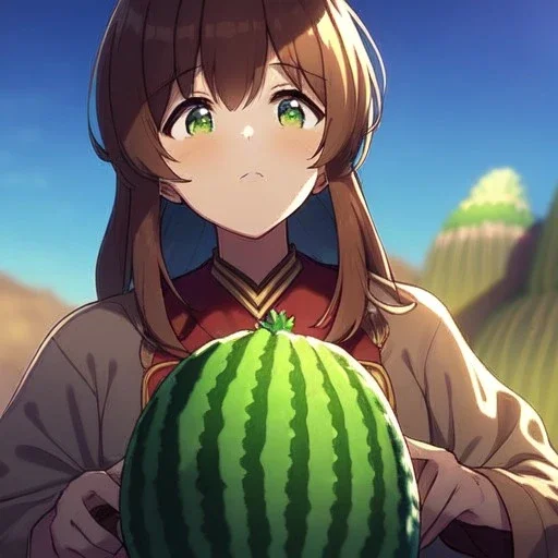 real life like cactus in the desert in arizona, grand canyon, anime girl detail