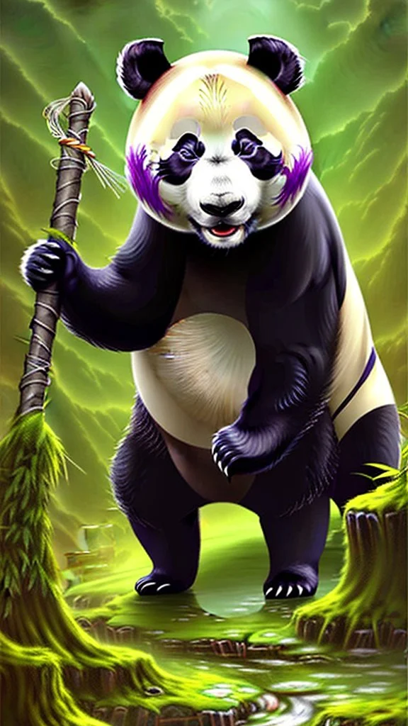 Un panda viking