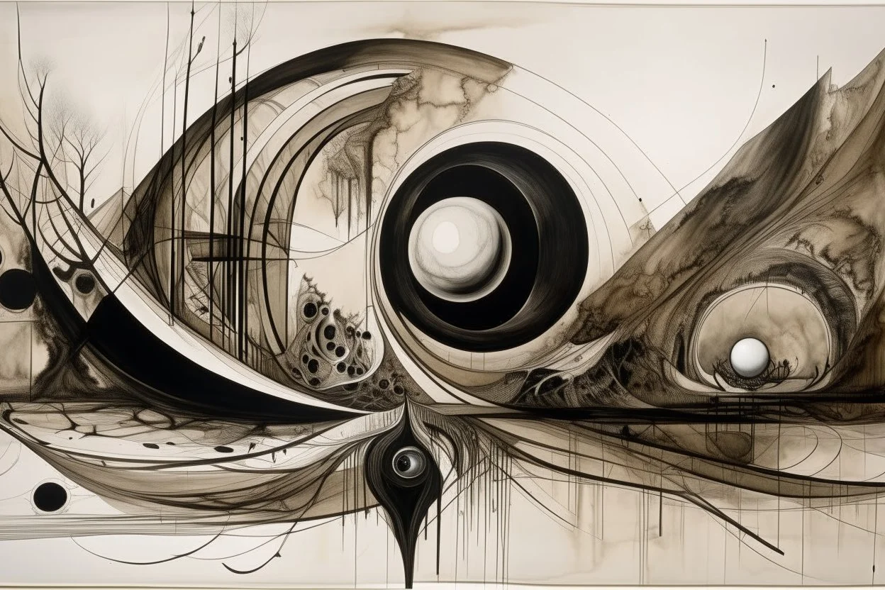 recursive mourning eschatology, minimalist composition, by Lee Bontecou, abstract surreal art