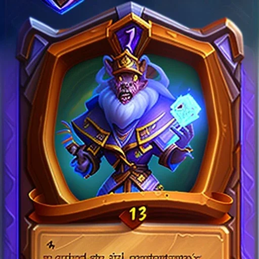 hearthstone card game hyper realistic character