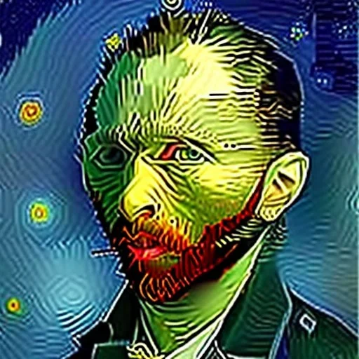 Kedi portresi van gogh