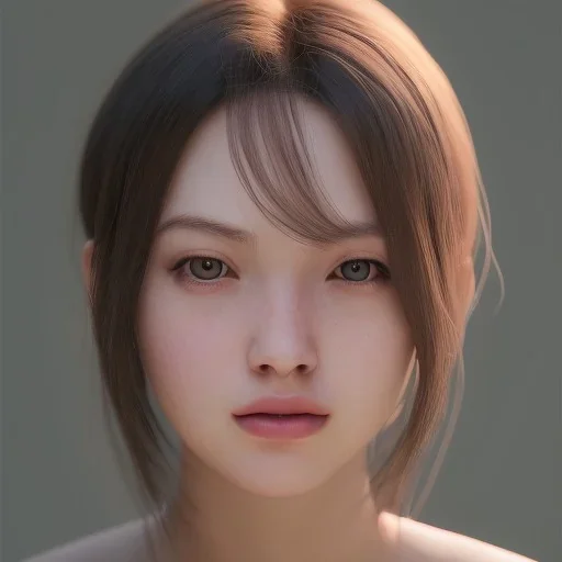 portrait girl look beautiful like shy, hyper details, 8k, realistis, rekfleksi, rtx, eye looks ocean blue,