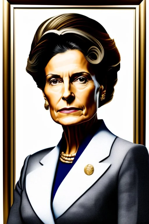 Portrait of a powerful female politcian