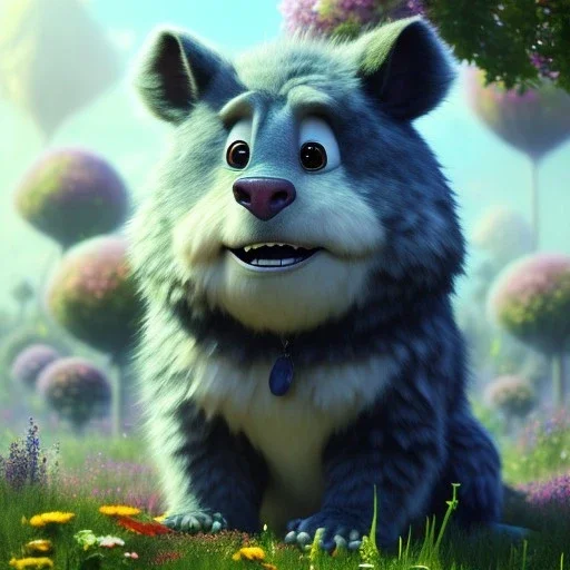 pixar style, volumetric summer garden environment and background, realistic painting of Jim Cramer, looking excited, detailed digital painting, extreme dense and fine fur, anime, ornate, colour-washed colors, elegant, small minutiae, tiny features, particulars, centered, smooth, sharp focus, renderman gofur render, 8k, uhd, detailed eyes, realistic shaded volumetric lighting, sunlight caustics, backlight, centered camera view