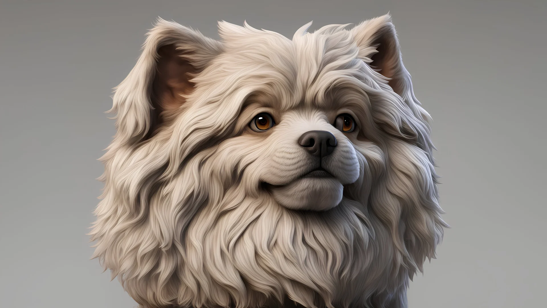 Male Dog figure, art from the art of management collection by Jasper Harvey, fur, detailed facial features, 8k 3d, high detail, high resolution, 8K