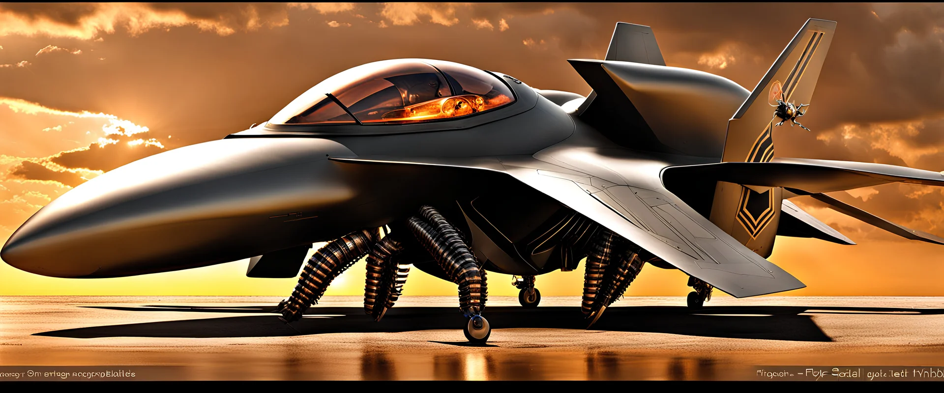 A digital photograph of a spider fly stealth-fighter-jet hybrid with psionic abilities, 8 eyes, layered, 64k, anatomically correct, 3d, organic surrealism