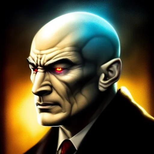 ultra detailed fullbody portrait of Professor X,intense stare, extremely detailed digital painting, intrincate, extremely detailed face,crystal clear Big Glowing eyes, mystical colors , perfectly centered image, perfect composition, rim light, beautiful lighting, 8k, stunning scene, raytracing, in the style of robert e howard and pablo oliveira and Ken Kelley and Ohrai Noriyoshi and Simon Bisley