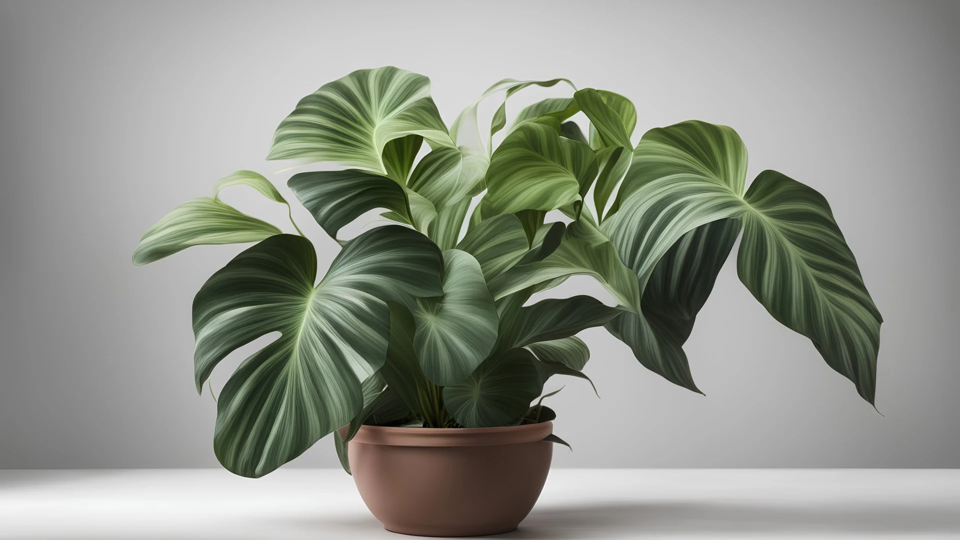 Calathea musaica decorate in pot isolate