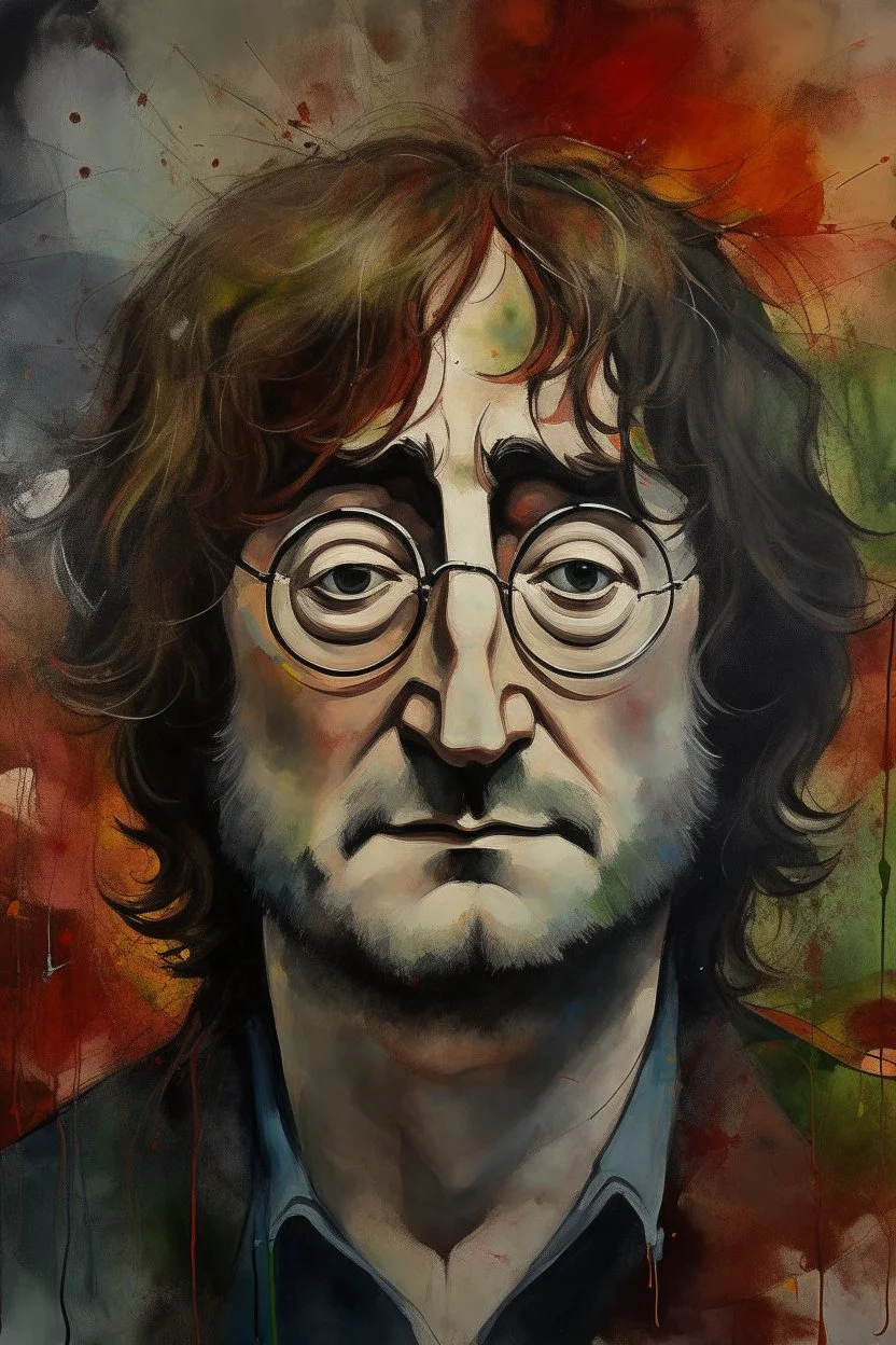 an expressive painting of John Lennon , we might see a companion with features of absolute strength and determination, blended with warmth and deep faith. Perhaps her face expresses wisdom and courage, with eyes radiating confidence and faith.