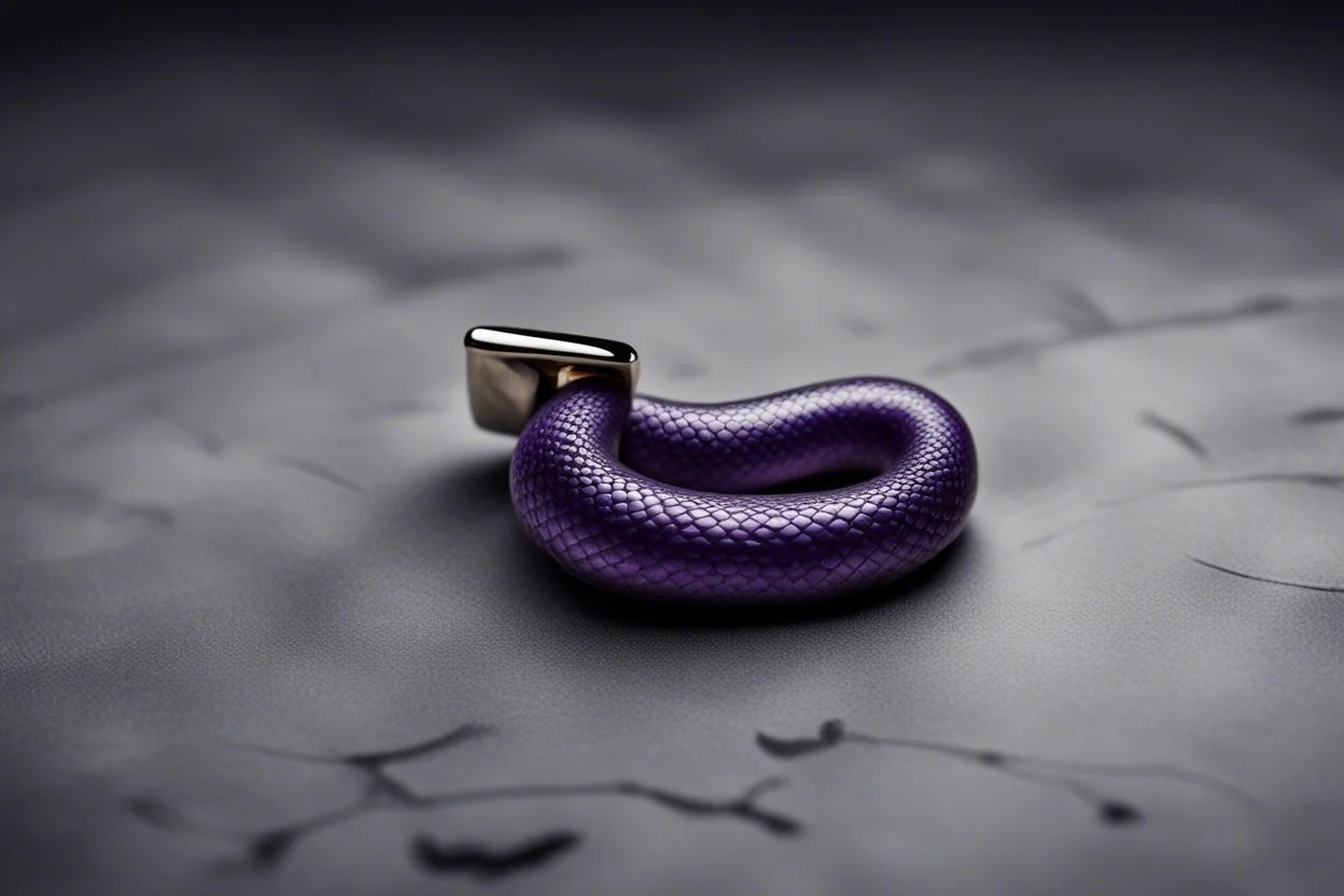запонка. Одна-единственная, изящная, выполненная в виде миниатюрной пурпурной змеи, кусающей свой собственный хвост. Она лежала на сером камне, холодно поблескивая в тусклом свете. в стиле знака