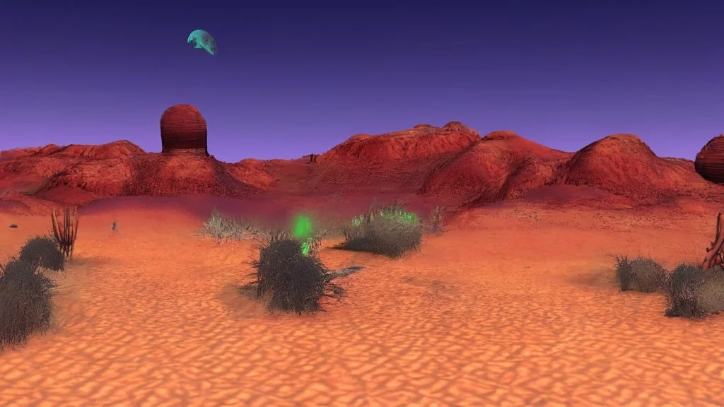 desert city far in the background