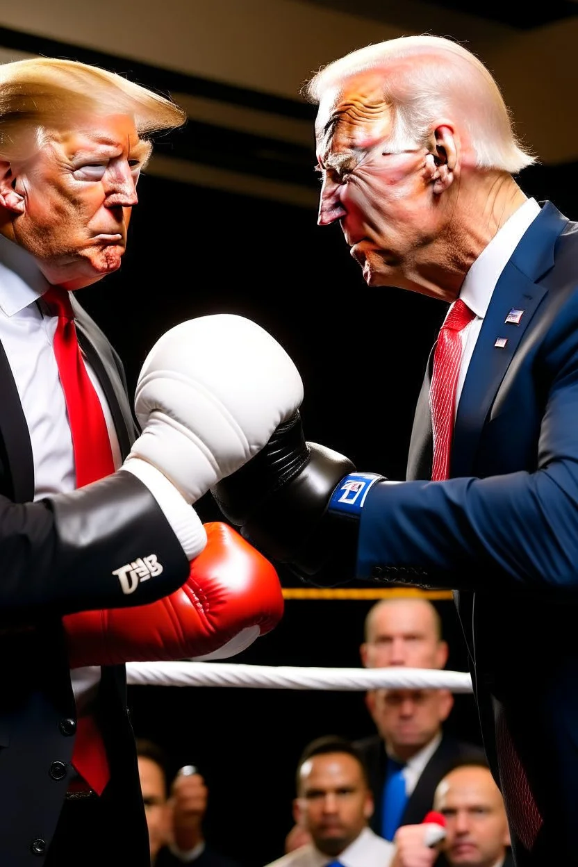 donald trump boxing joe biden