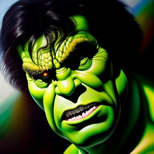 Ultra detailed fullbody Portrait in oil on canvas of Hulk merges with Venom,intense stare,extremely detailed digital painting, extremely detailed face,crystal clear Big eyes, mystical colors ,perfectly centered image, perfect composition, rim light, beautiful lighting,masterpiece,8k, stunning scene, raytracing, anatomically correct, in the style of robert e howard and Ken Kelley and Ohrai Noriyoshi and Simon Bisley and tomzj1