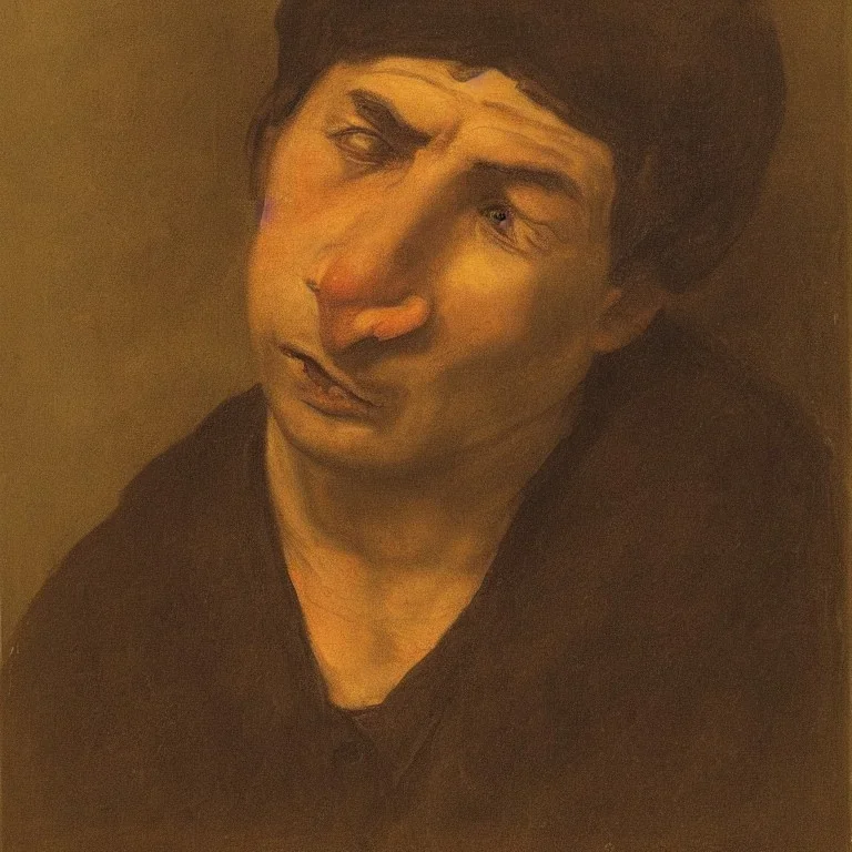 portrait of a depressed man by almeida junior