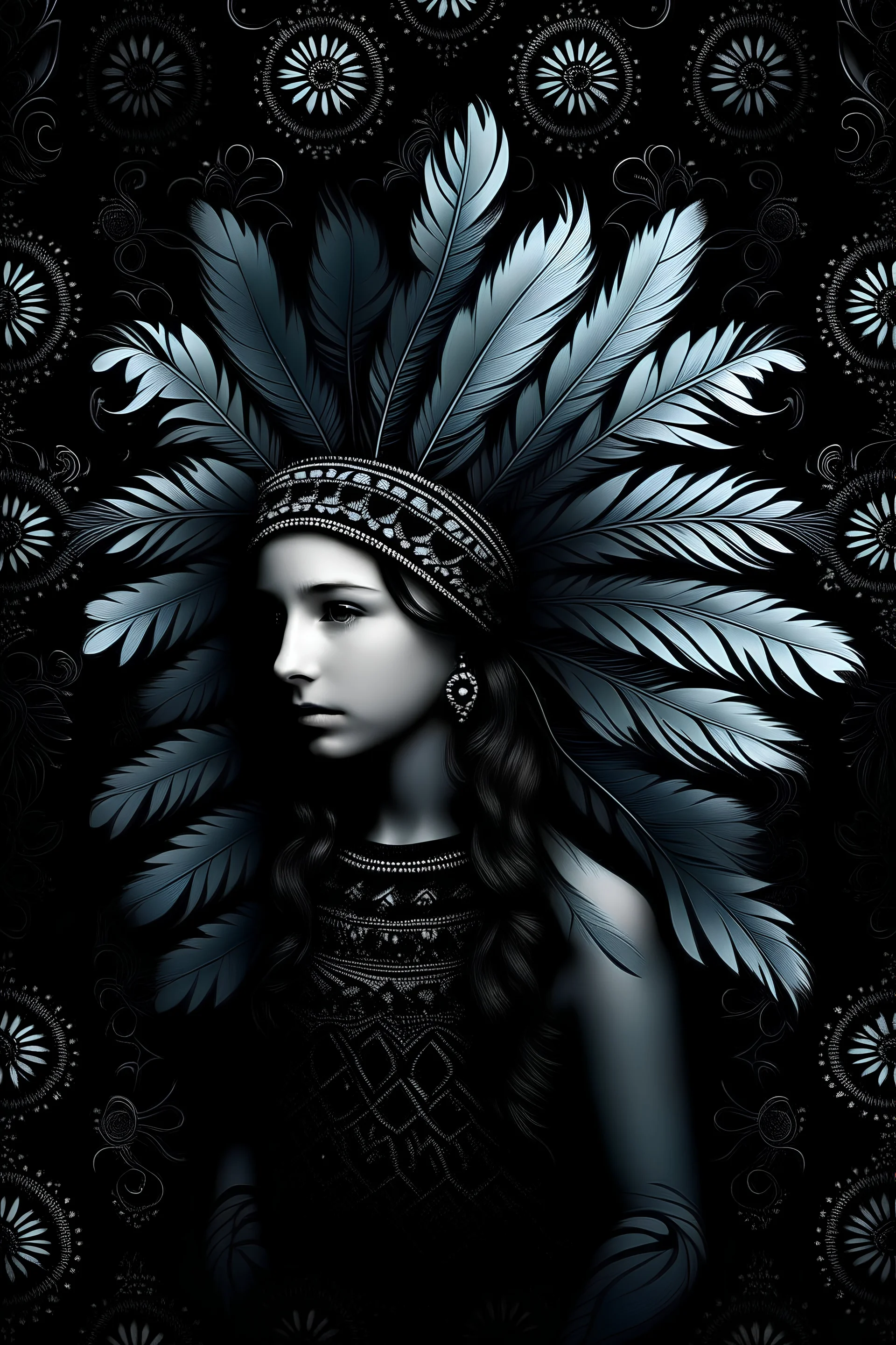 with feather