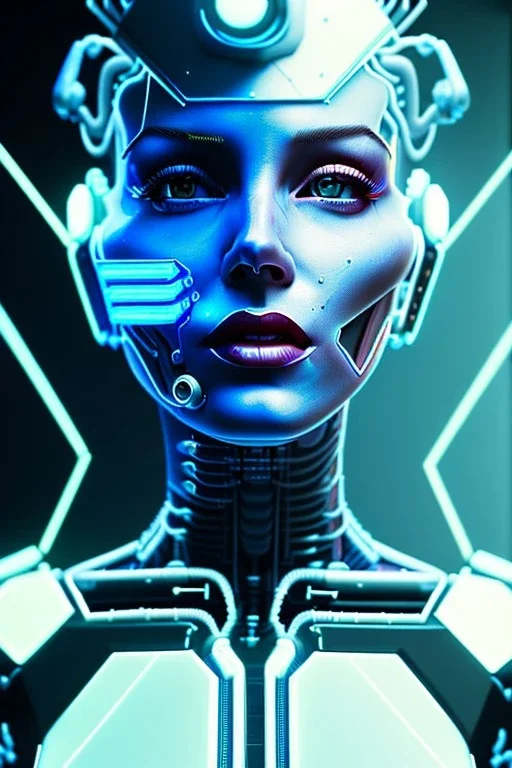 Ultra Realistic image, portrait, blonde woman, Marylin Monroe face, perfect iris, glow eyes, glow makeup. Cyborg, Cyberpunk, ghost in the shell style, oversized tight latex dress. fog, rain, soft color, highly detailed, unreal engine 5, ray tracing, RTX, lumen lighting, ultra detail, volumetric lighting, 3d, finely drawn, high definition, high resolution.