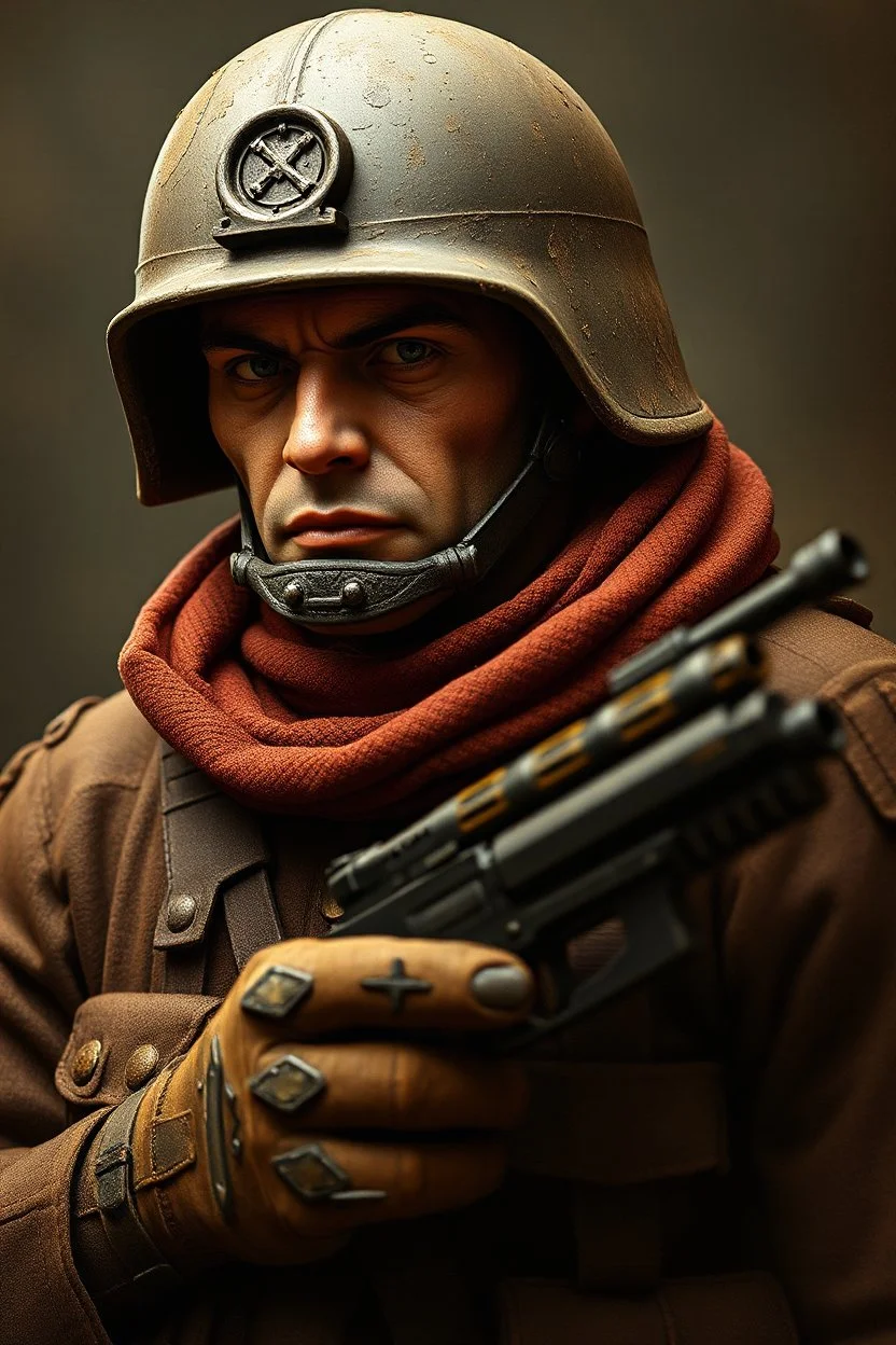 1950 mad soldier photo concept character