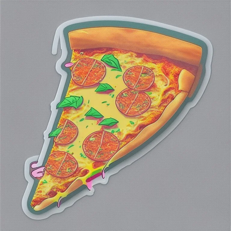 pizza slice, sticker