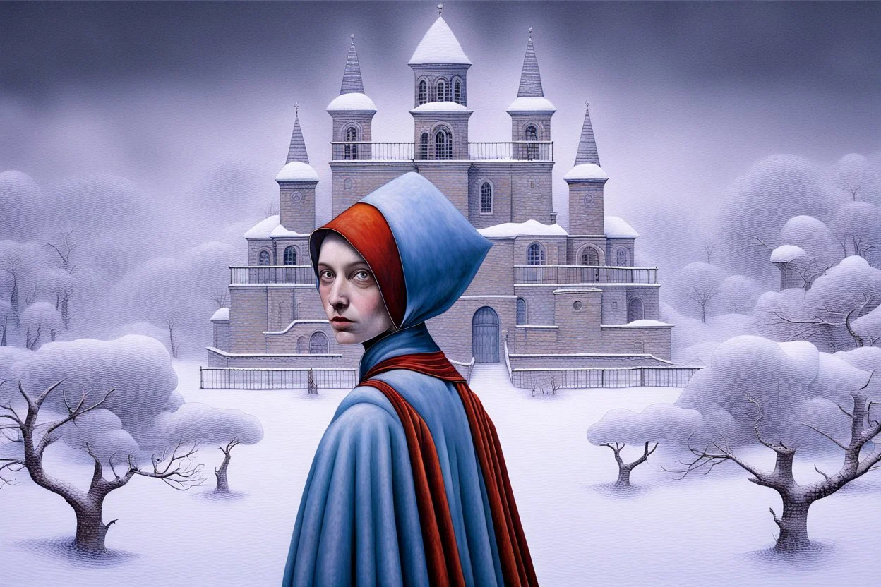 The snow is coming Modifiers: sharp focus imperial colors ultra detailed Guido Borelli da Caluso Hieronymus Bosch Nicoletta Ceccoli Remedios Varo Paul Delaroche Vasarely Sherry Akrami Dee Nickerson Zdzislav Beksinski perfect face imaging art design