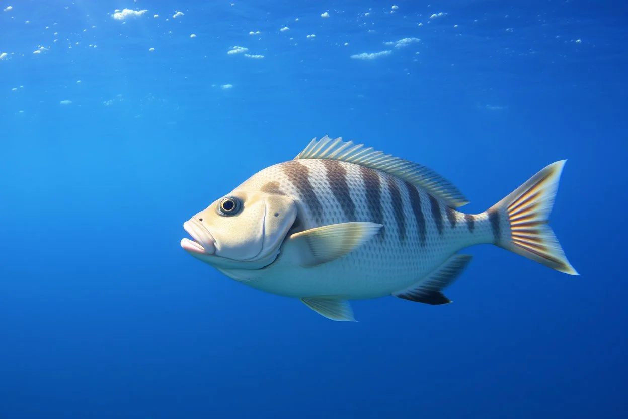 ocean sunfish swimming