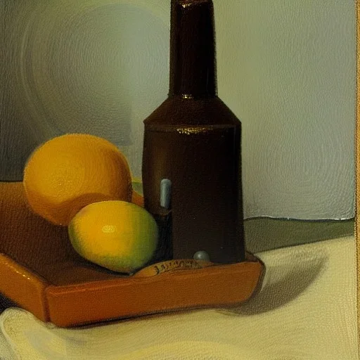 still life bottle