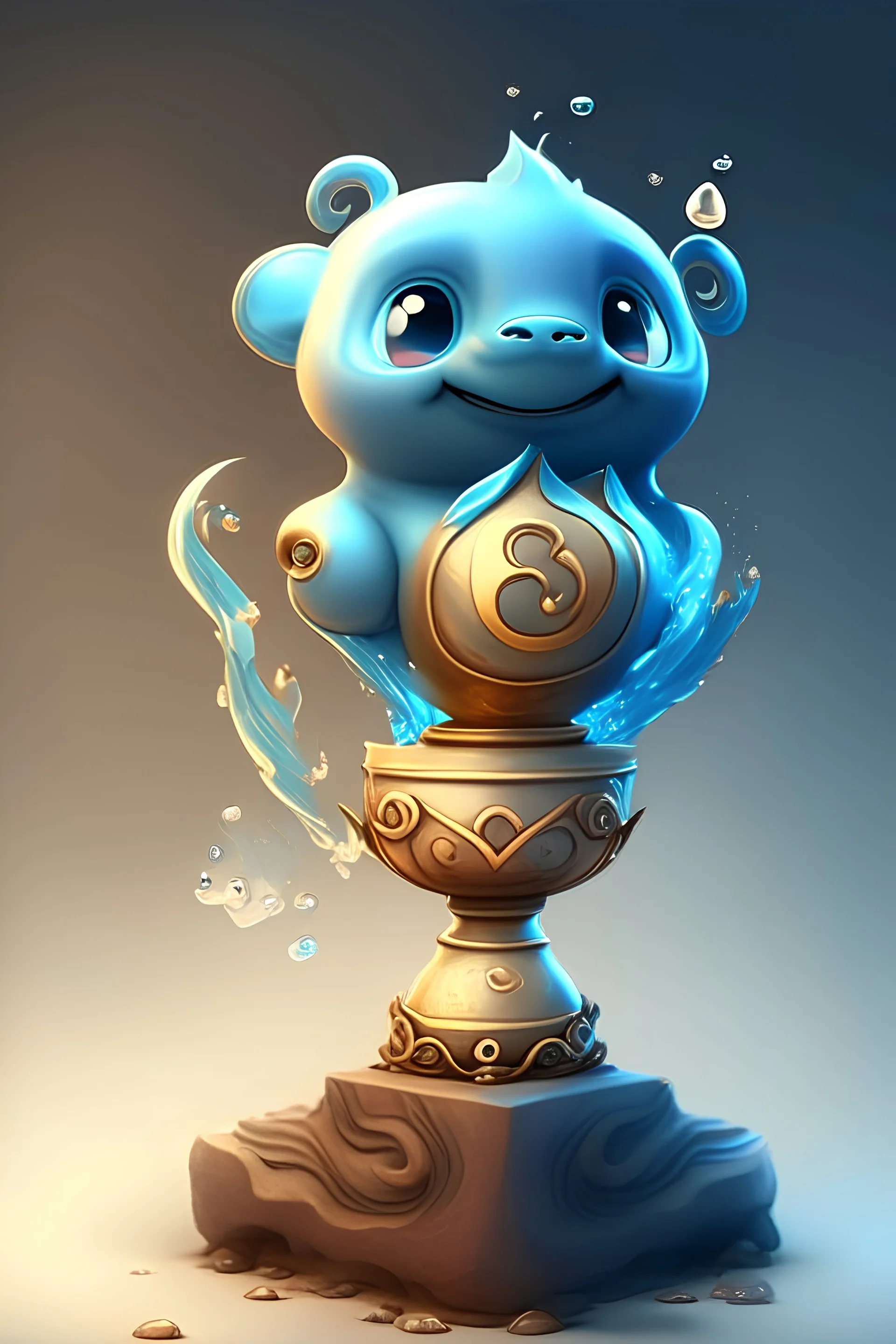 cute elemental movie trophy disney