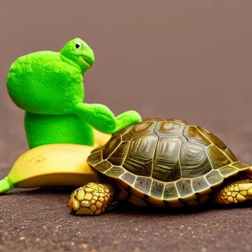 turtle and banana