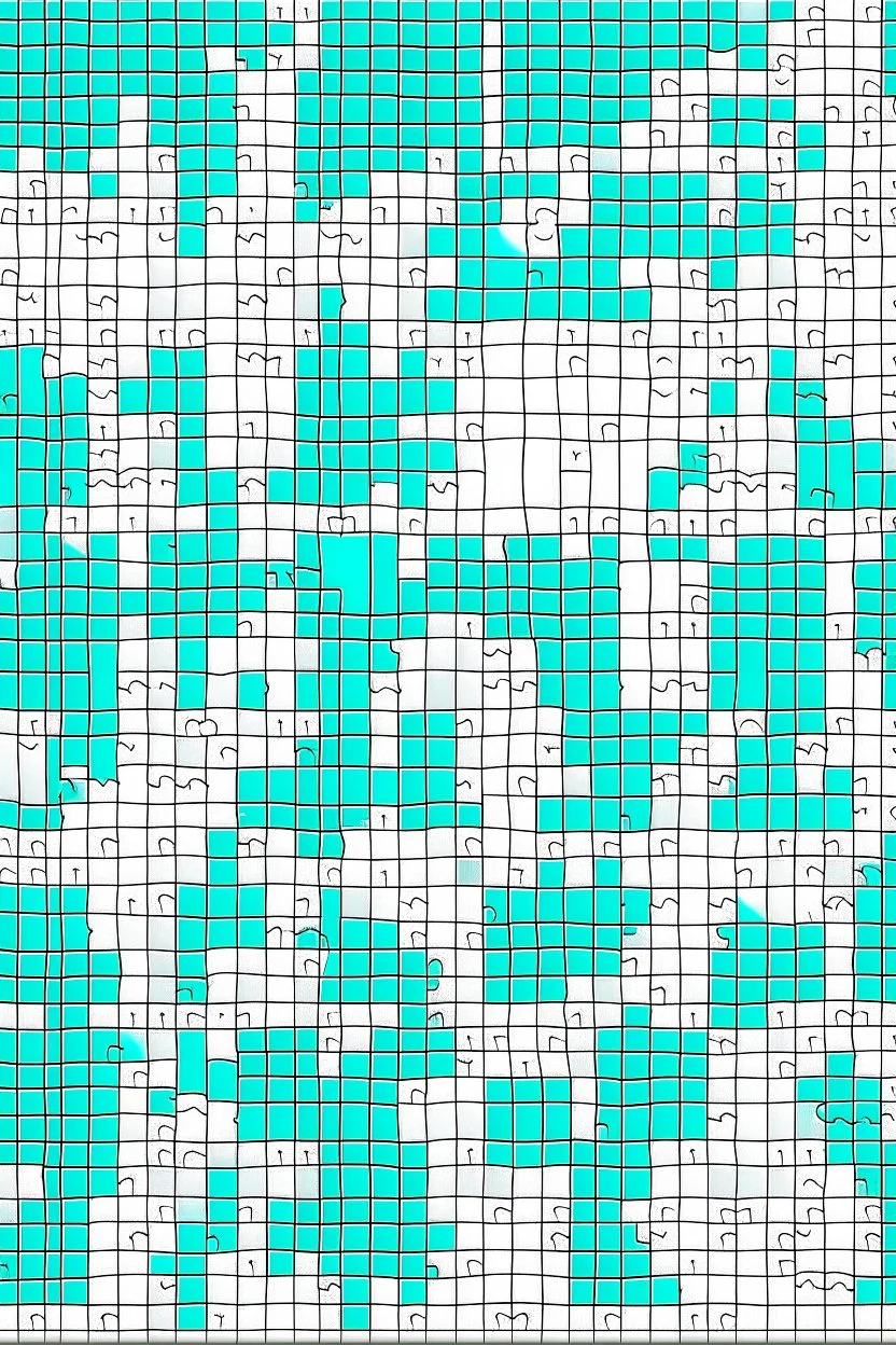 design a puzzle with 30 part in a square 20*20 edit