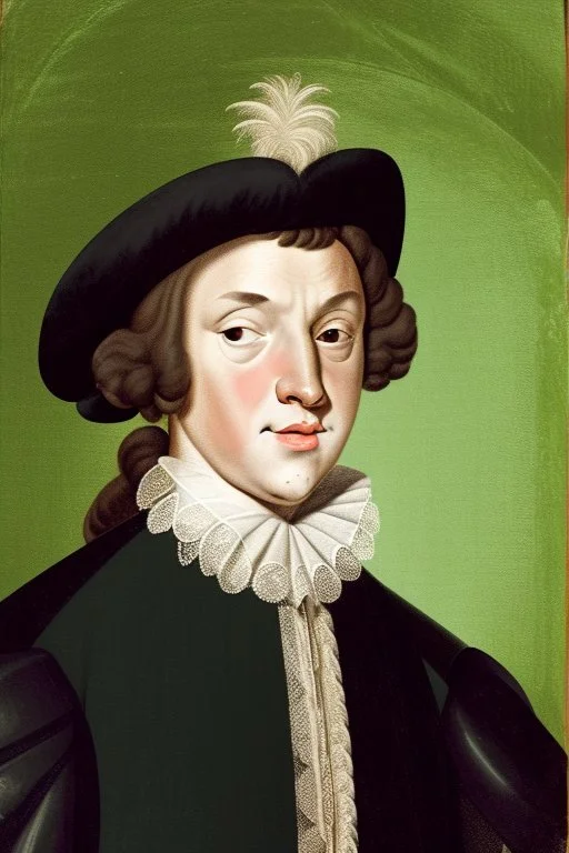 Extremely rich teen guy portrait 1670s