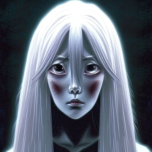 Sadako Yamamura (Ringu, 1998) ; screenshot, Dark Foggy Georgeous Horror Dark Fantasy Art by James Bousema, digital illustration, evil,wild, cold stare ,photo-realistic, 32K,dynamic colors,high details,high definition,crystal clear image,aspect ratio 33:1,DIGITAL ILLUSTRATION by James Bousema Modifiers: Nikon D850 elegant Award winning photography fantasy photorealistic very attractive