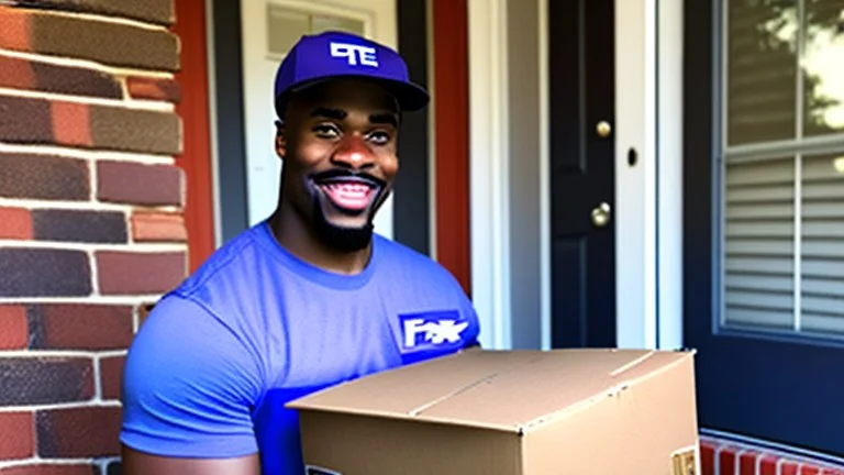 Tyrone takes ps5 controller from fedex package on porch